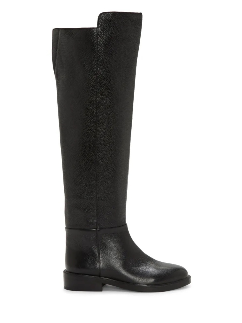 Vince Camuto Black Amiyah Wide Calf Over-the-Knee Leather Boots Size 8.5 - Picture 2 of 8